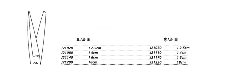 金钟手术剪J21110