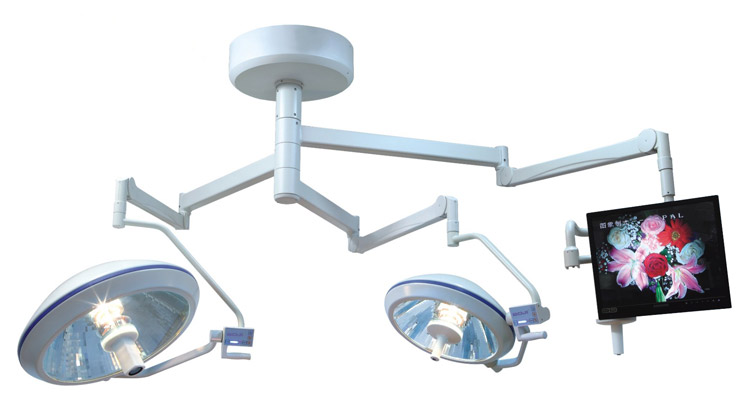 博基数字摄像手术灯bj-l7/5(tv)(高配)中置摄像,三臂原装进口