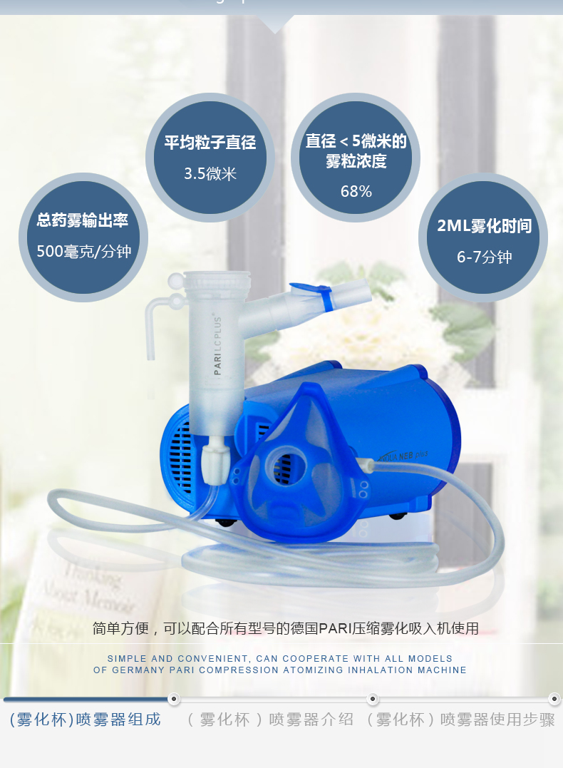 pari德国百瑞喷雾器parilcplus